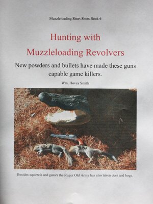 cover image of Hunting with Muzzleloading Revolvers